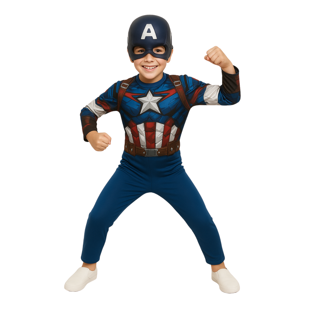 Disfraz Niño Superhéroes Avengers Marvel Con Músculos
