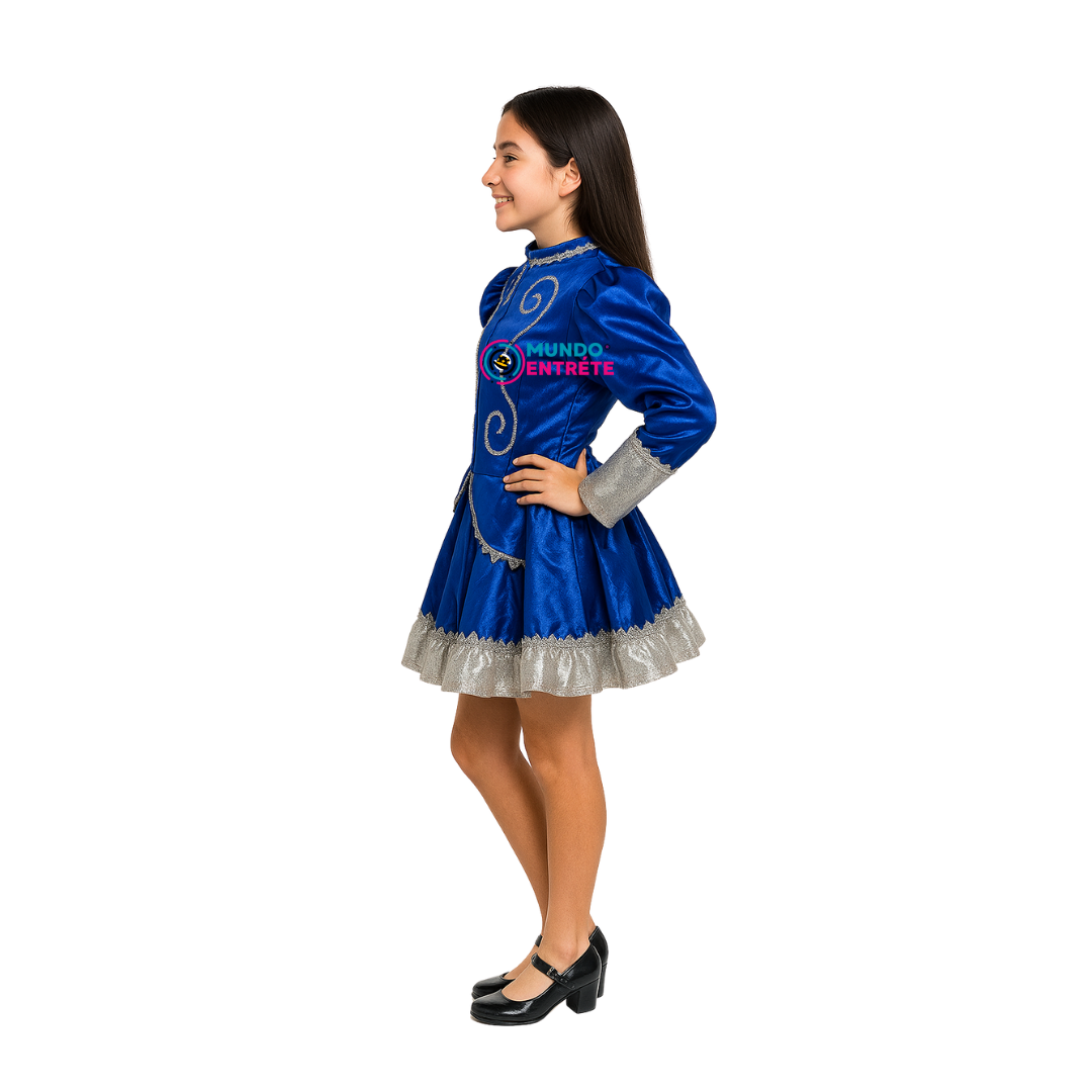 Vestimenta Caporal Niña Juvenil Con Falso Fiestas Patrias