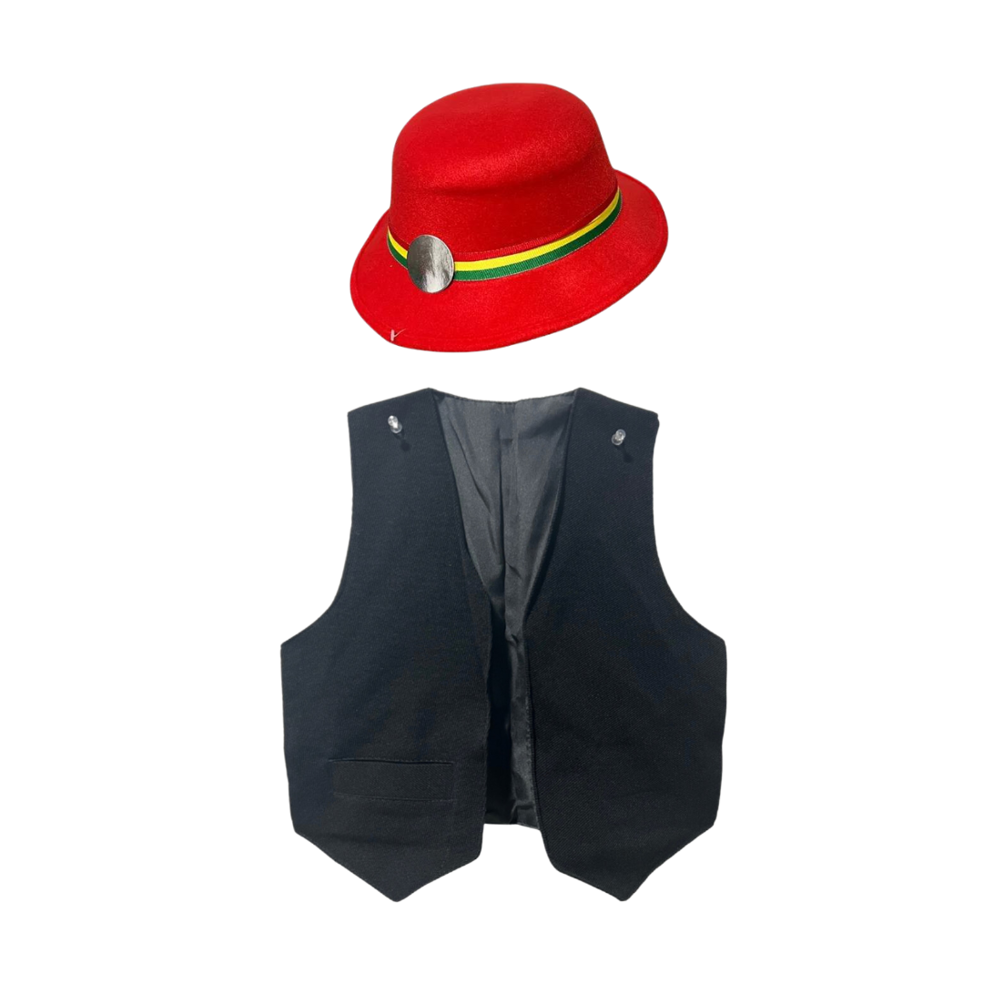 Nortino Vestimenta Para Niño Chaleco + Sombrero
