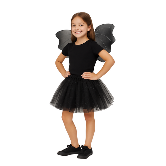 Disfraz Murcielago Niña Tutu + Alas Halloween
