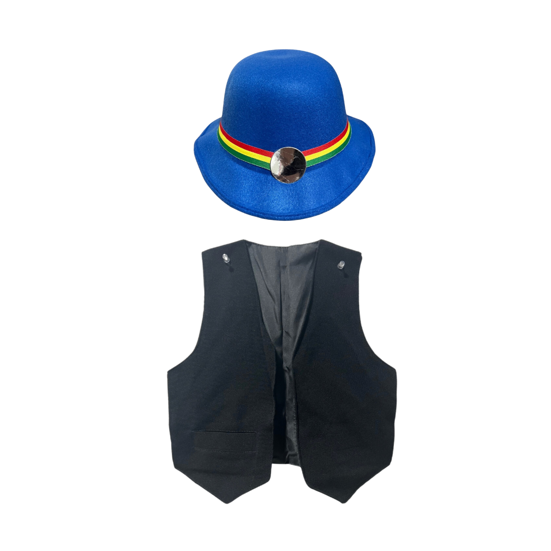 Nortino Vestimenta Para Niño Chaleco + Sombrero