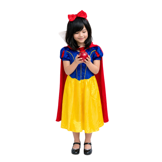 Disfraz Blancanieves Niña Con Capa + Peluca