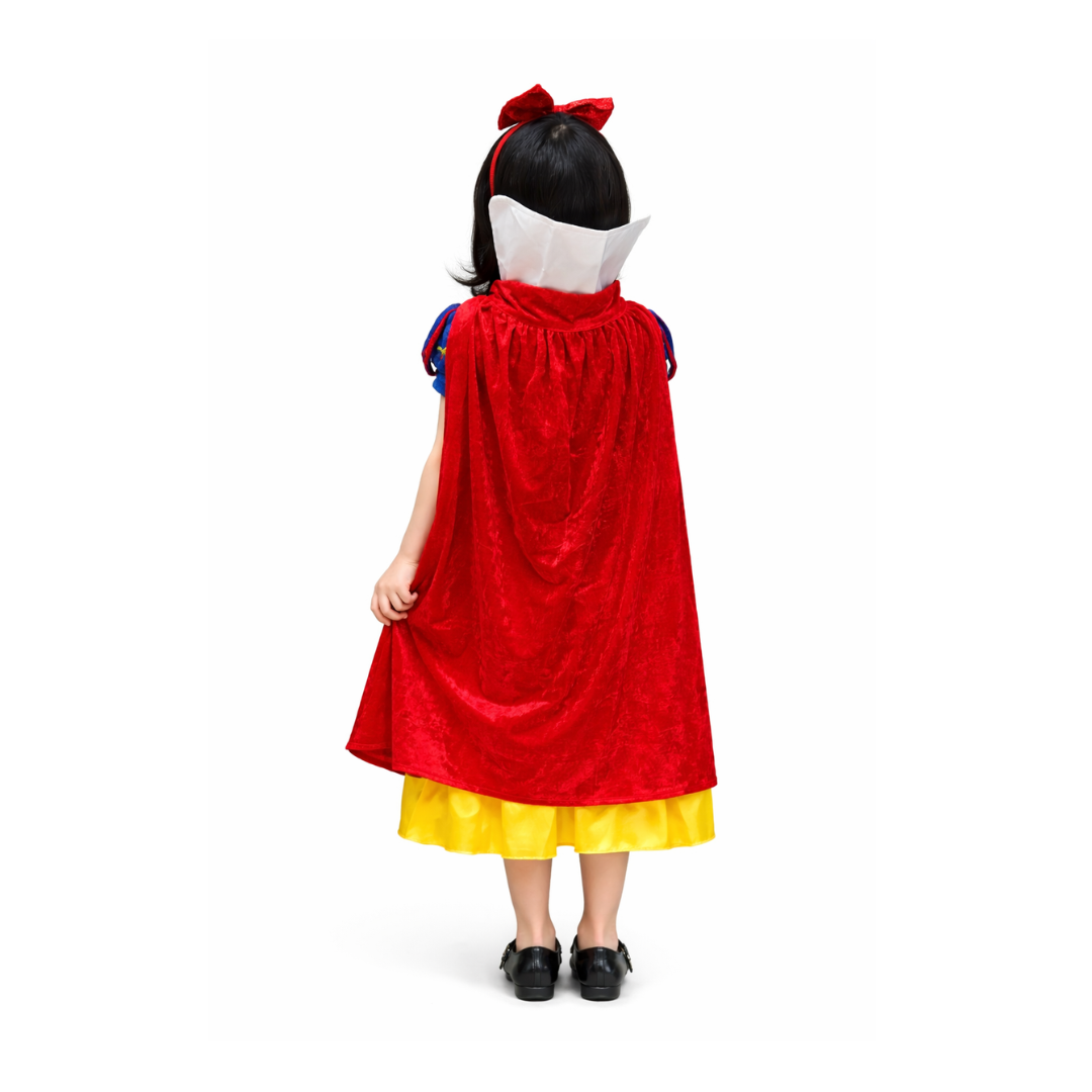 Disfraz Blancanieves Niña Con Capa + Peluca