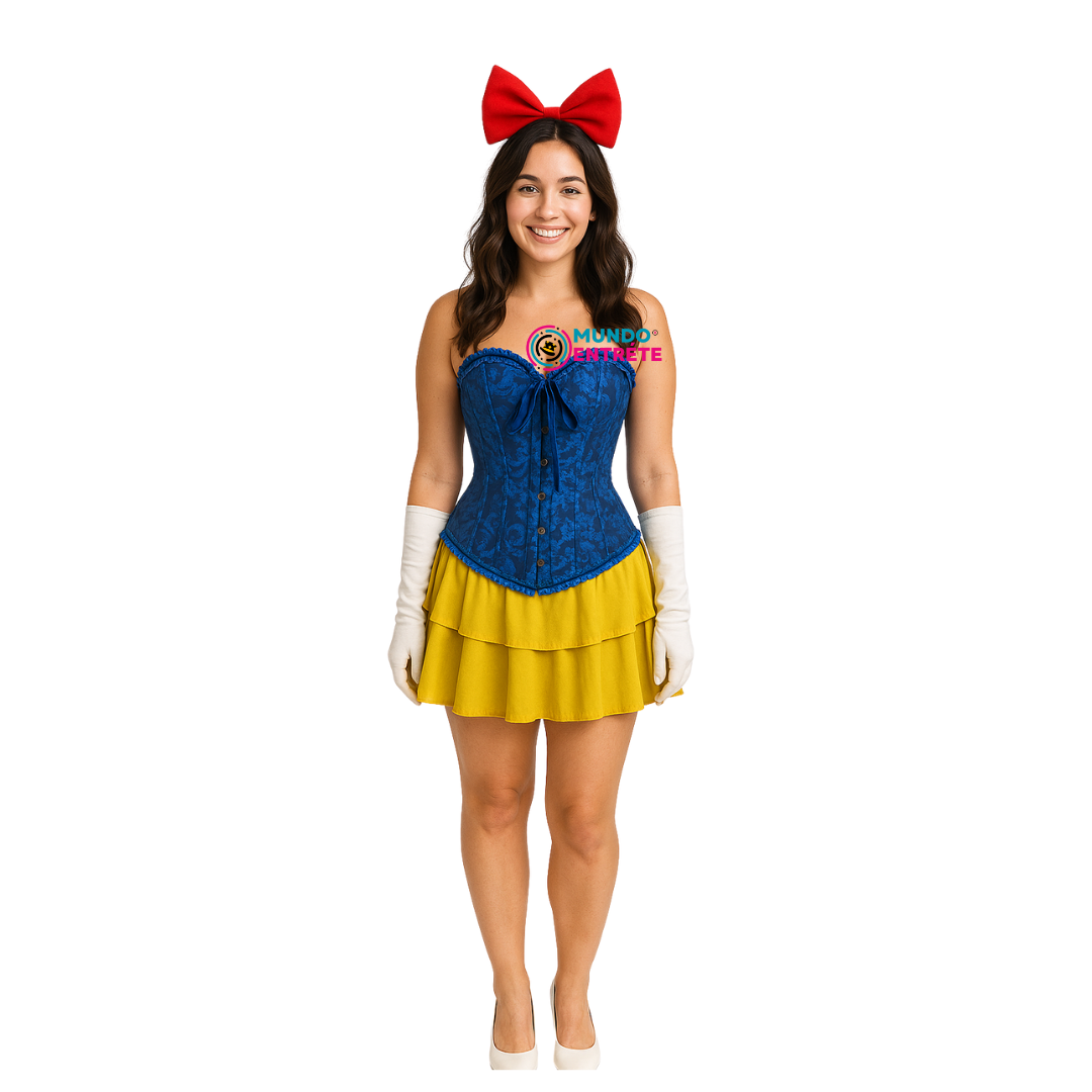 Disfraz Blancanieves Corset Mujer