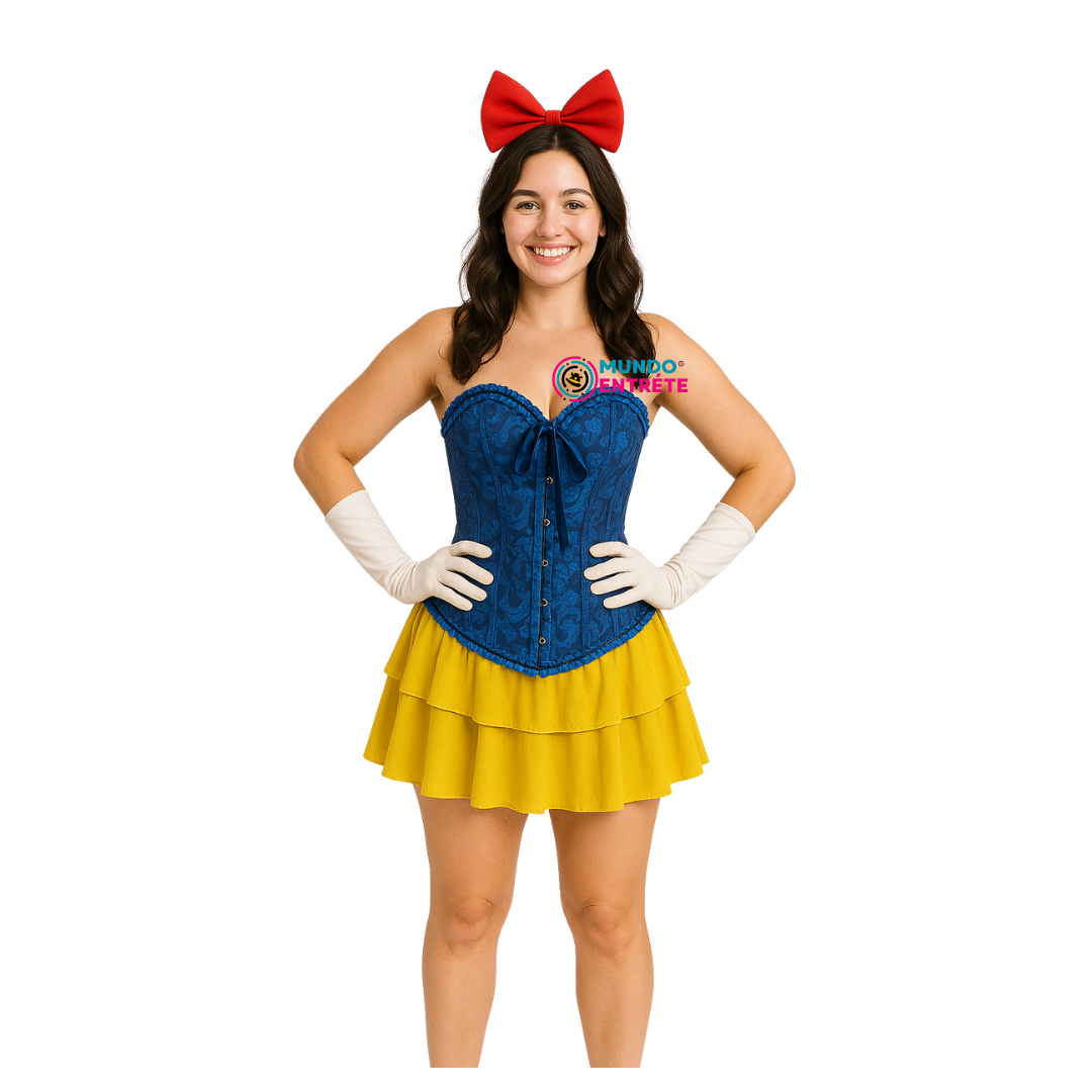 Disfraz Blancanieves Corset Mujer