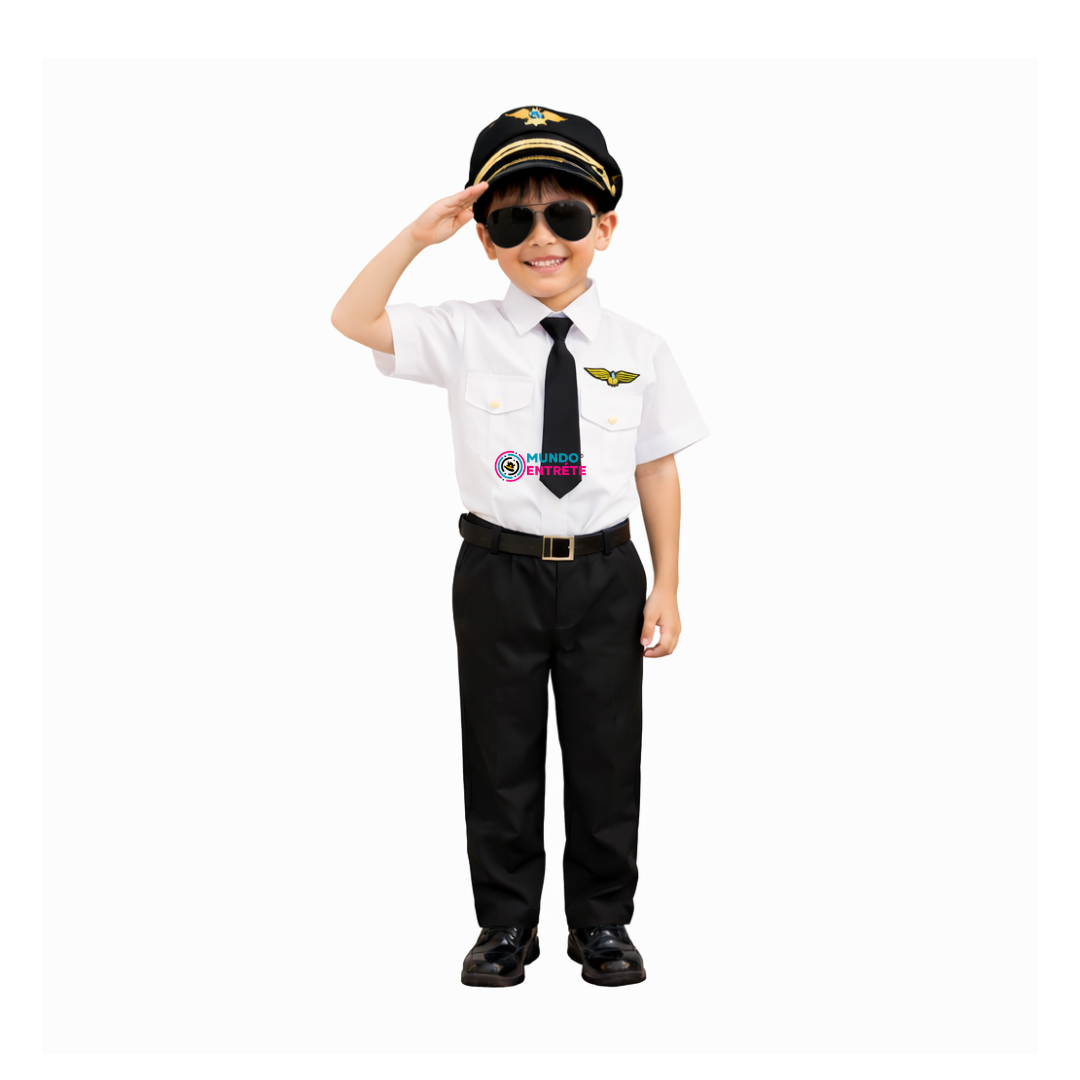 Disfraz Piloto De Avión Cosplay