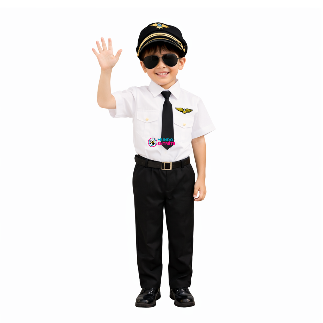Disfraz Piloto De Avión Cosplay