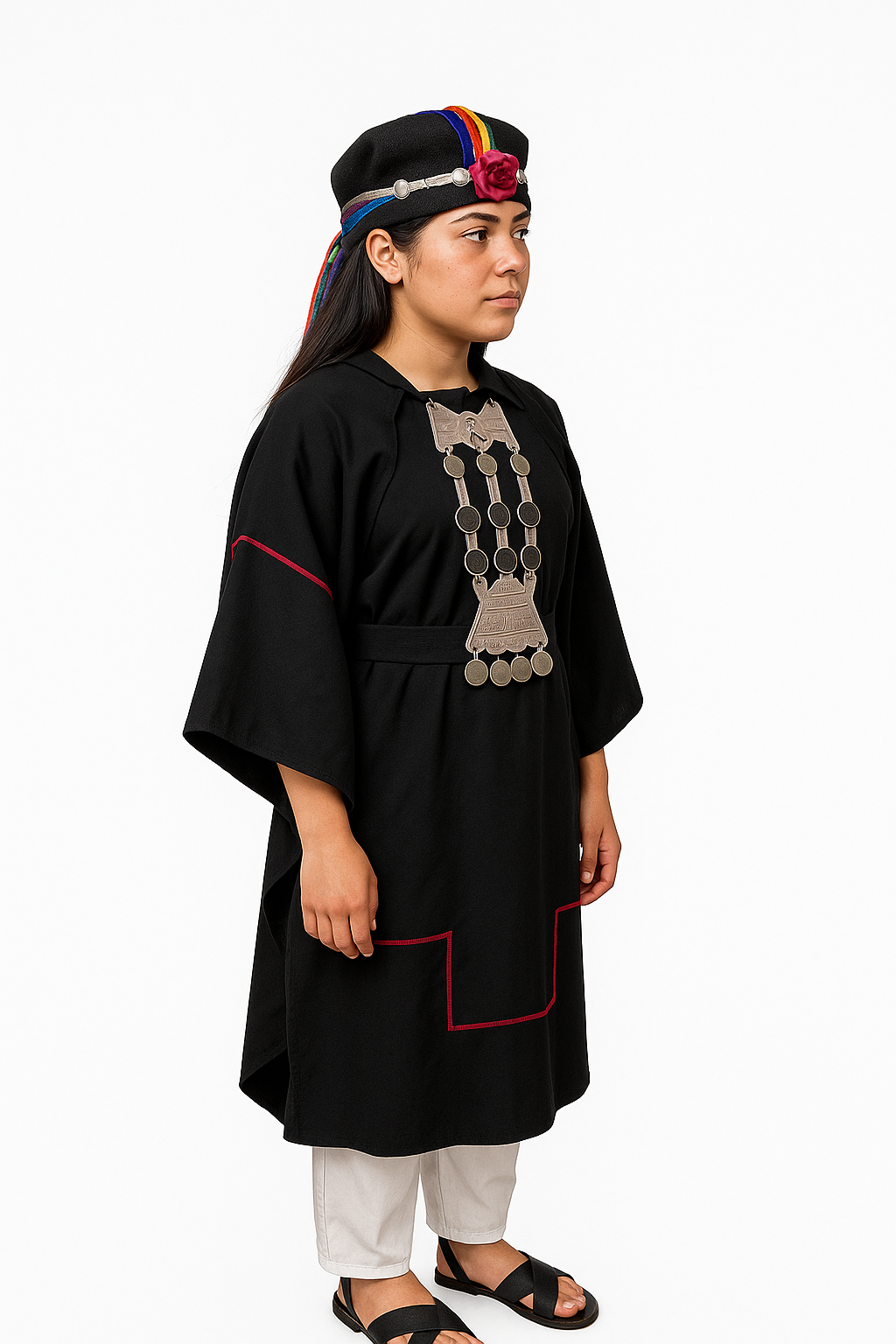 Traje Vestimenta Mujer Mapuche