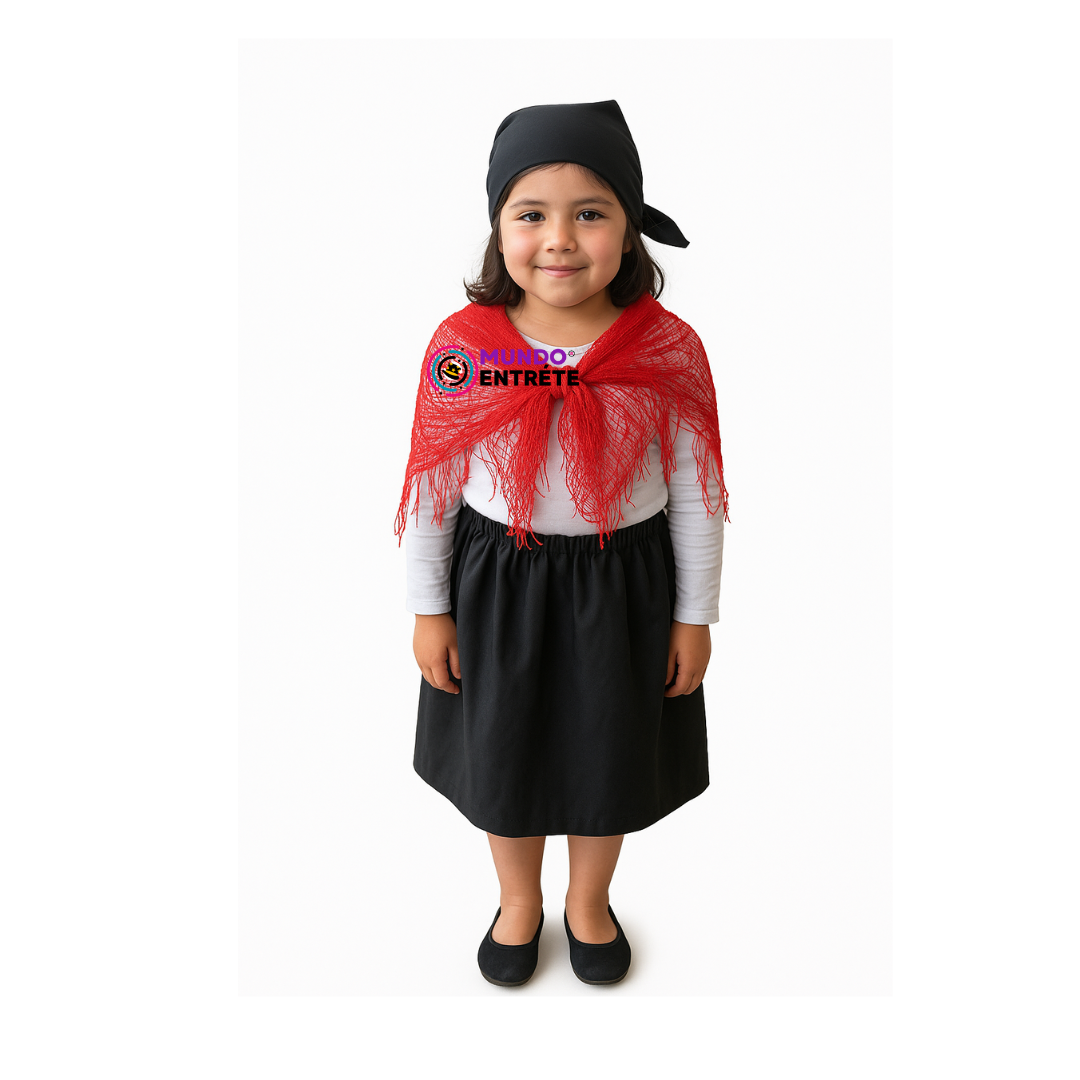 Traje Típico Chilote Niñas/Fiestas Patrias Chile