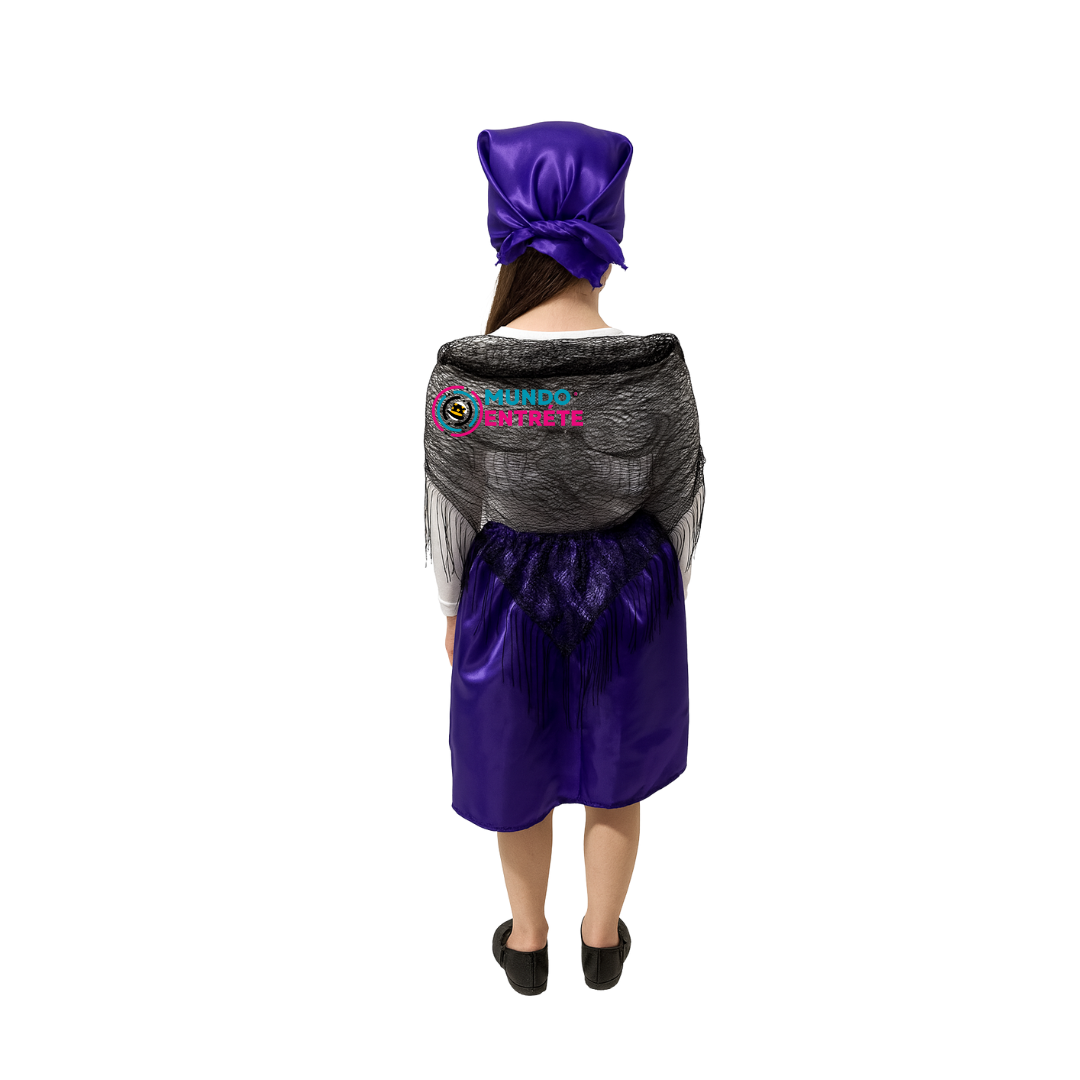 Traje Típico Chilote Niñas/Fiestas Patrias Chile