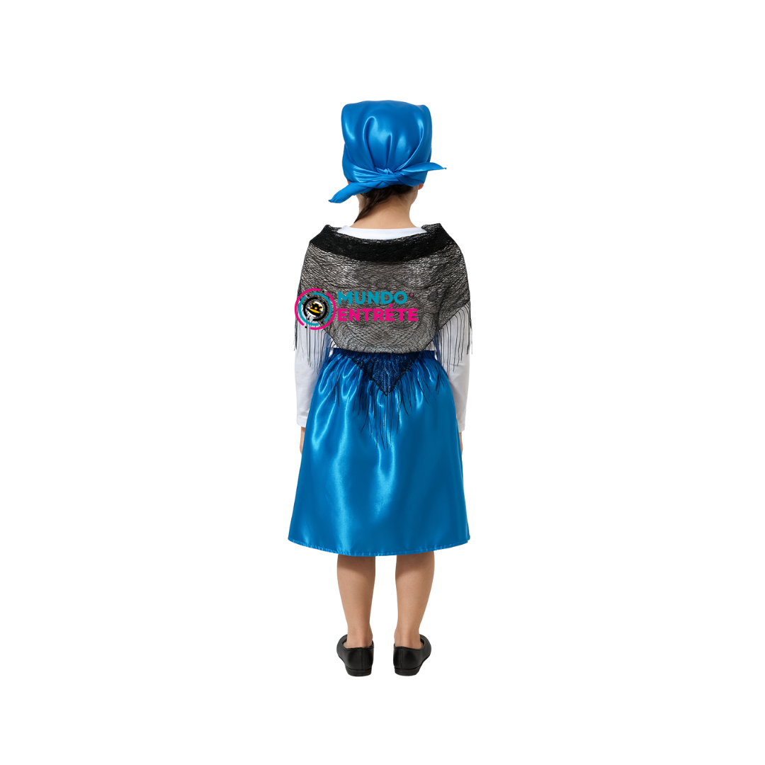 Traje Típico Chilote Niñas/Fiestas Patrias Chile