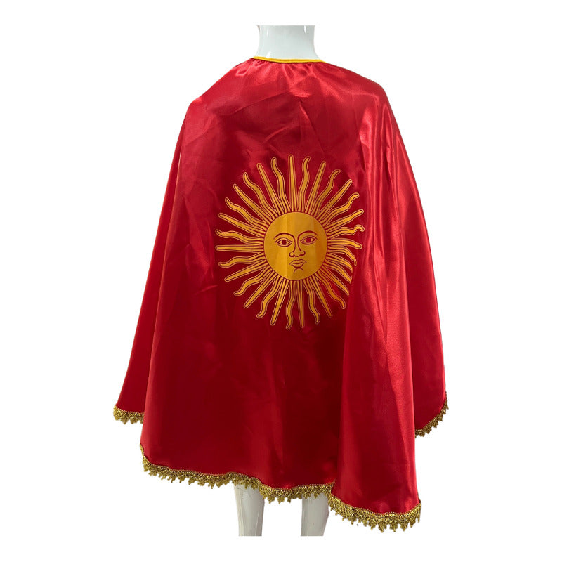 Capa Para Traje La Tirana Estampada Niños/ Fiestas Patrias