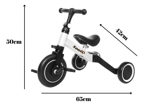 Bicicleta De Equilibrio Y Triciclo 3 En 1 Plegable