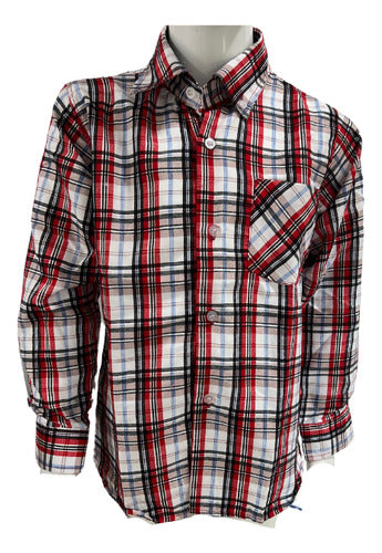 Camisa Cuadrille Trajes Tipicos Fiestas Patrias Niño-juvenil