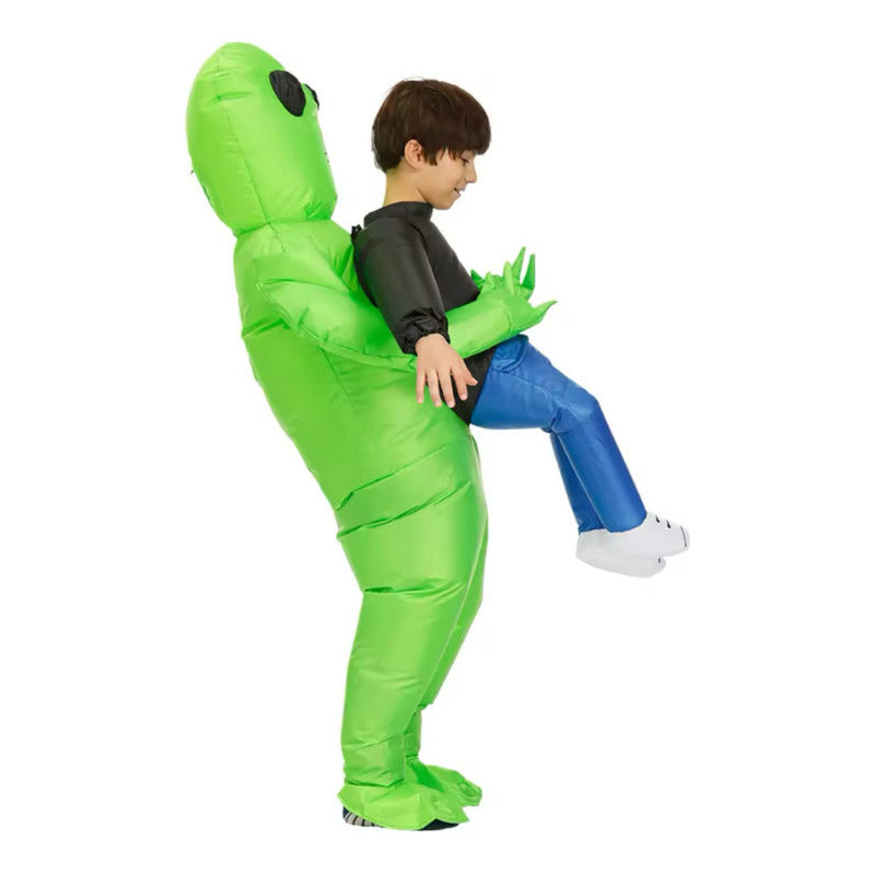 Disfraz Marciano Inflable Alien Infantil 120-150cm