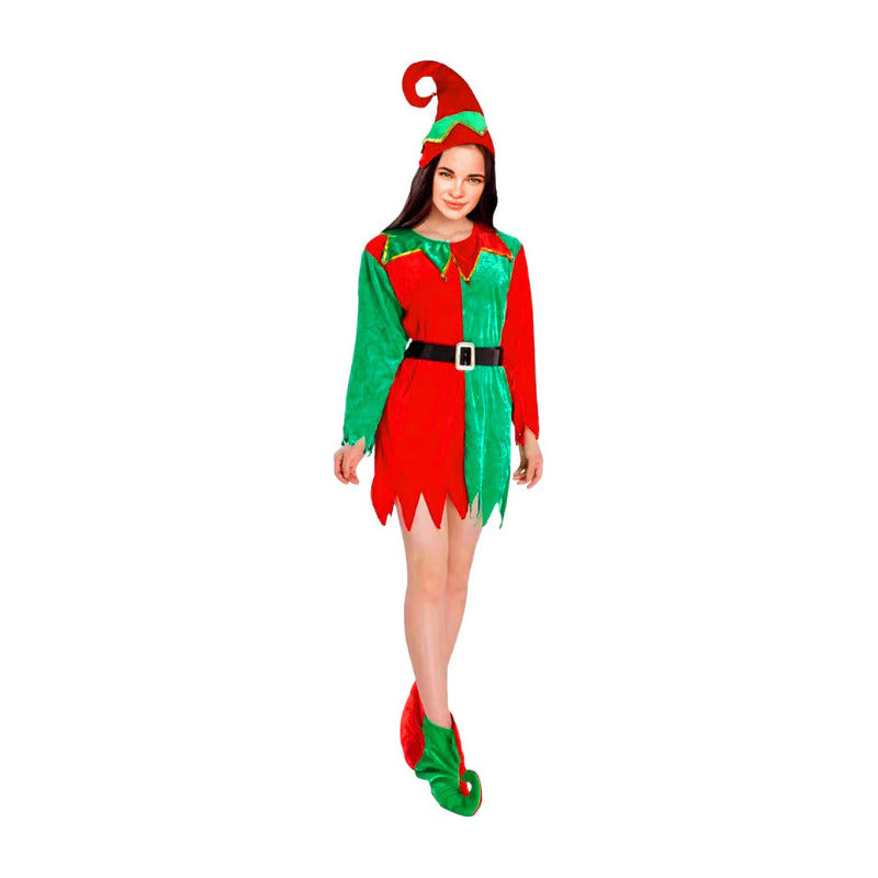 Disfraz Navideño De Elfa Para Mujer