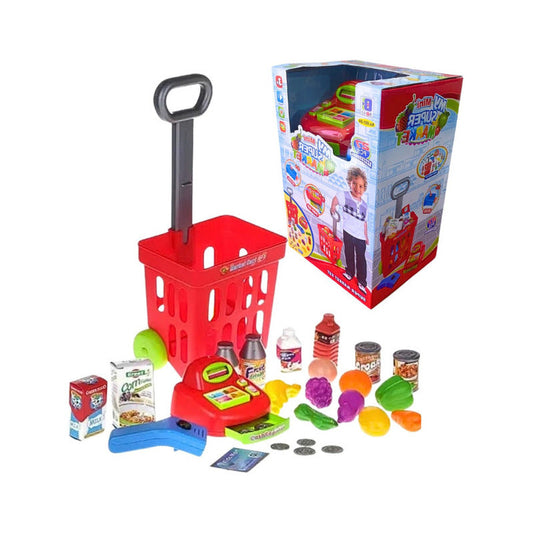 Carrito De Compra Con Caja Registradora Juguete Para Niños