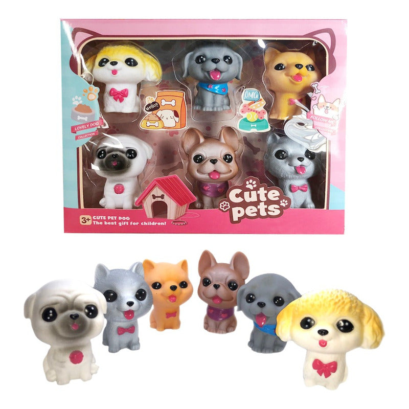 Perros Cachorros Figuras Juguete Para Niños G
