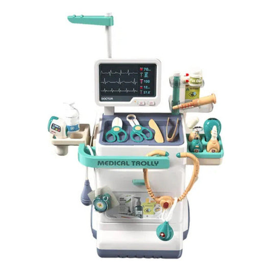 Set Doctor Consultorio Medico Electrocardiograma + Gorro Blanco