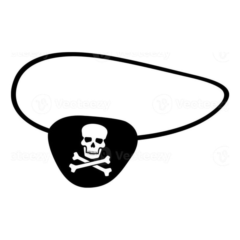 Sombrero Pirata + Parche Disfraz
