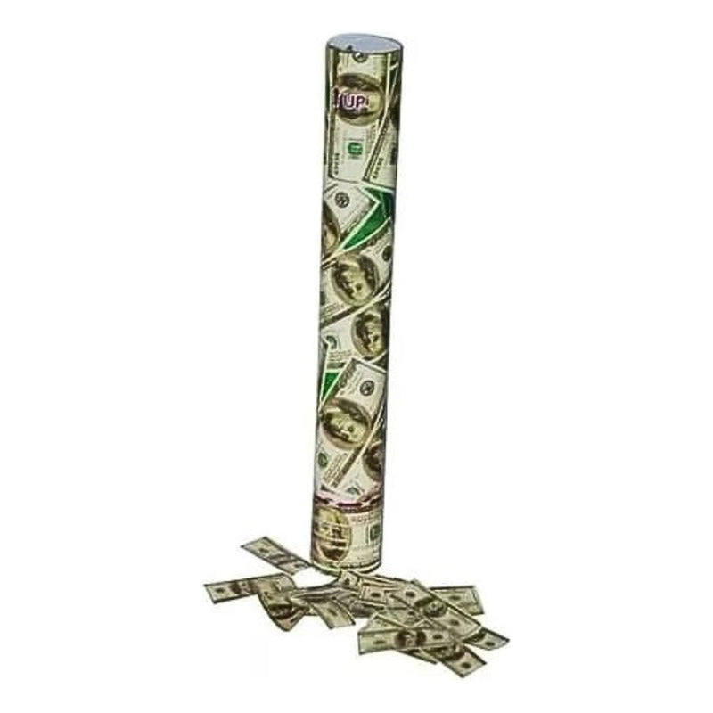 Lanza Confeti Dolar Falso Cotillon Año Nuevo Fiestas 40 Cm