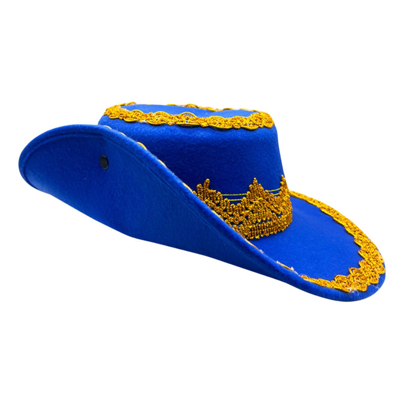 Sombrero Caporal - Bailes Típicos - Azul