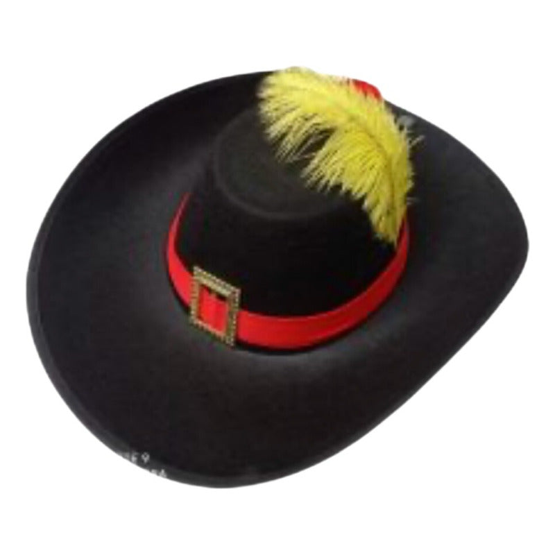 Sombrero Gorro Disfraz Mosquetero Cosplay Gato Con Botas