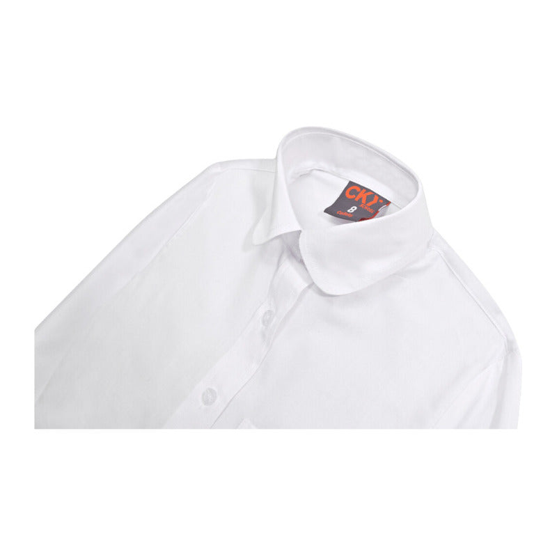 Blusa Colegio Niña Clásica Blanca