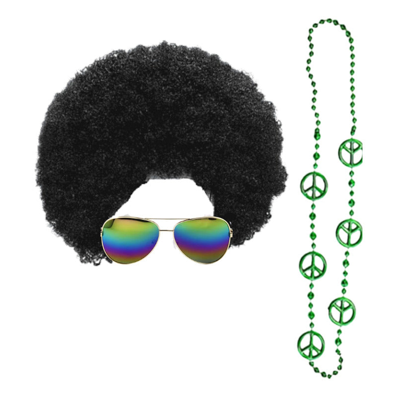 fun shack Peluca Afro de los años 80 para hombre, disfraz de discoteca rizada de los años 70, pelucas de Halloween para hombres y mujeres, Negro fun shack Peluca Afro de los años 80 para hombre, disfraz de discoteca rizada de los años 70, pelucas de Halloween para hombres y mujeres, Negro