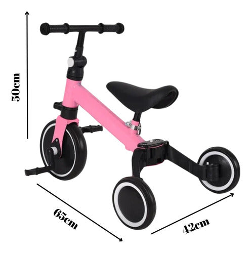 Bicicleta De Equilibrio Y Triciclo 3 En 1 Plegable