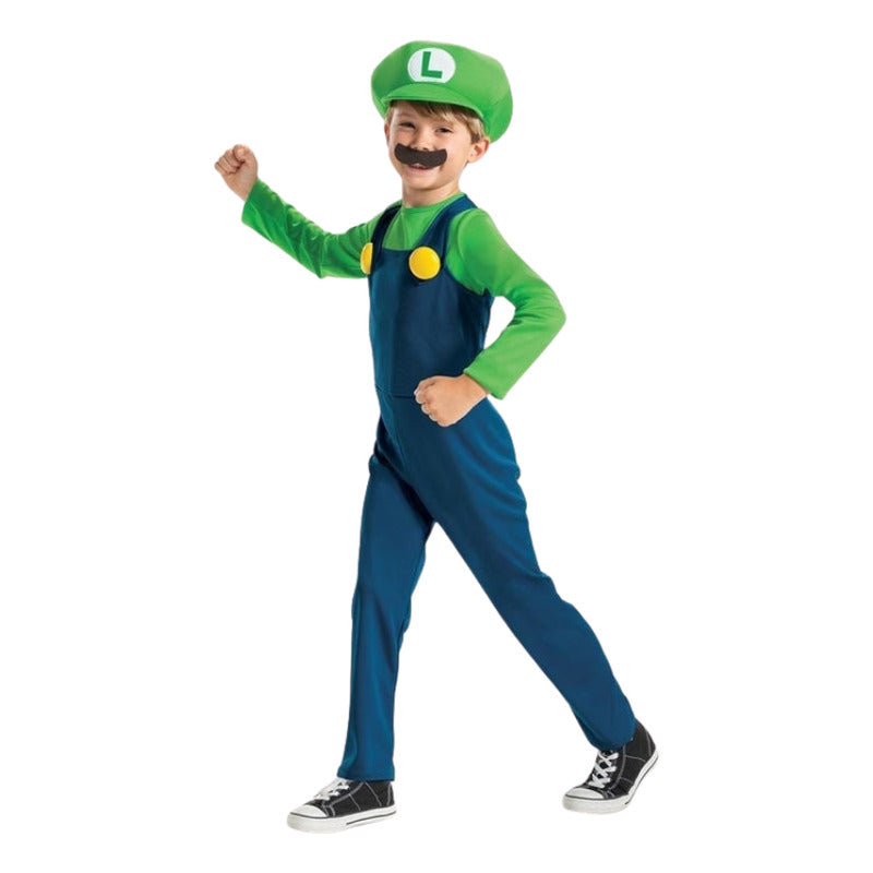Disfraz Nintendo Super Mario Bross Y Luigi Fancy Para Niños