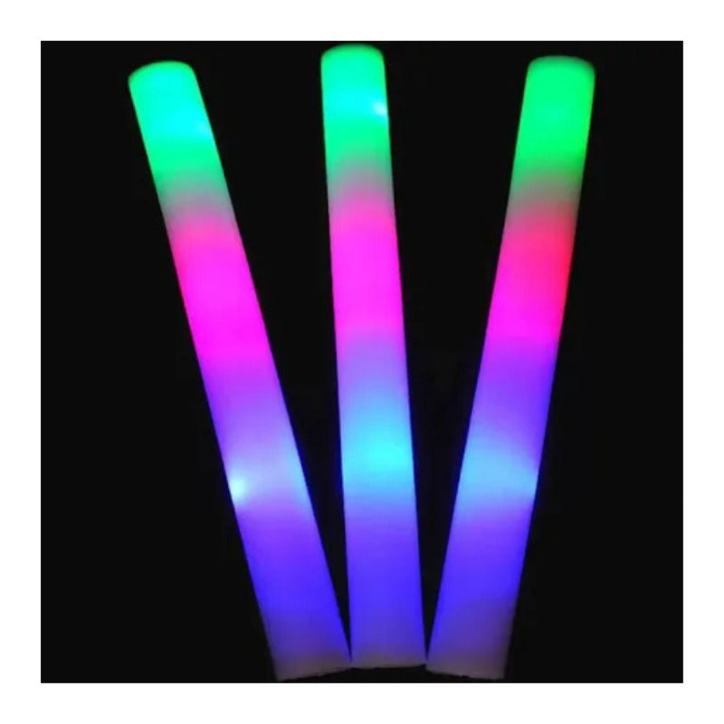 10 Varitas Vara Luminosa De Pluma Vit Con Luz Led Multicolor