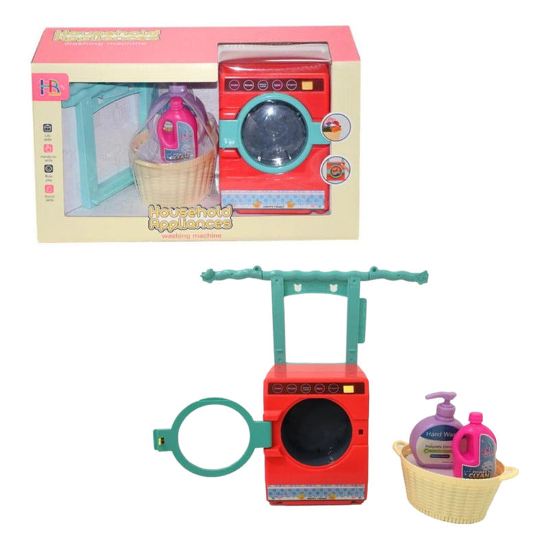 Set De Lavaropa De Juguete Lavadora Jugute De Niñas