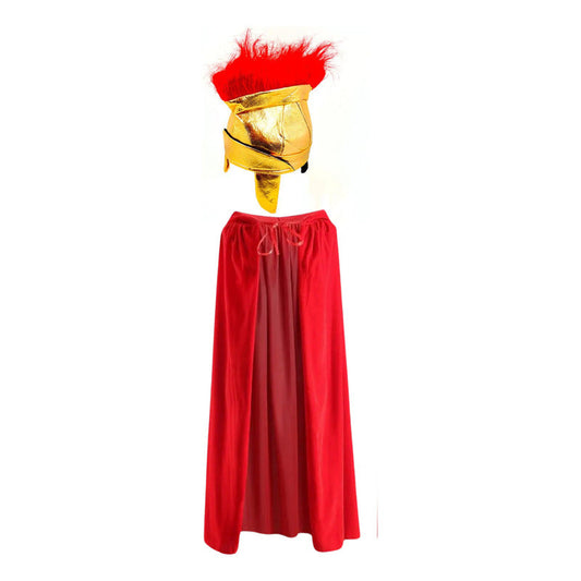 Set Disfraz Gladiador Soldado Romano Gorro + Capa