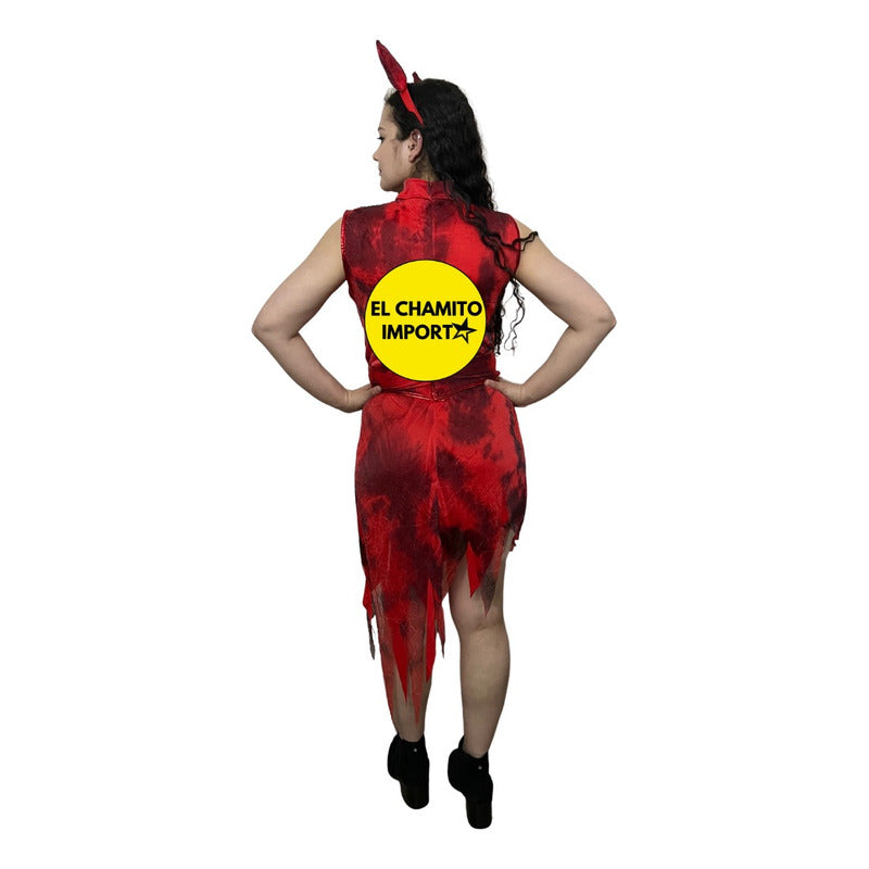 Disfraz Diabla Vestido Sexy Adulto Halloween