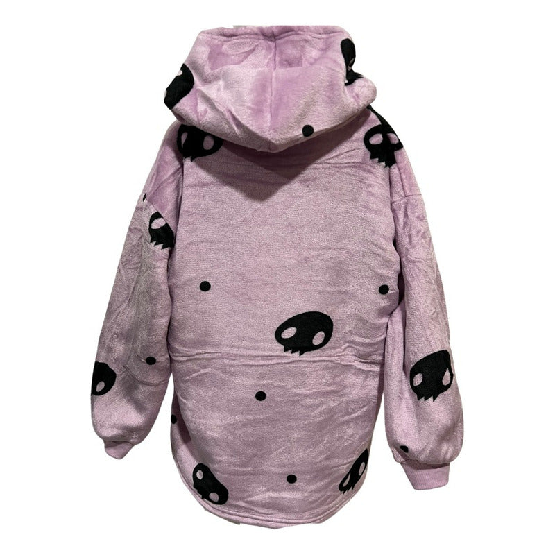 Maxi Poleron Sherpa Hello Kitty Kuromi Melody Kawaii Niñas