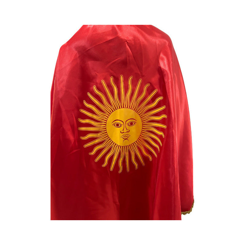 Capa Para Traje La Tirana Estampada Niños/ Fiestas Patrias