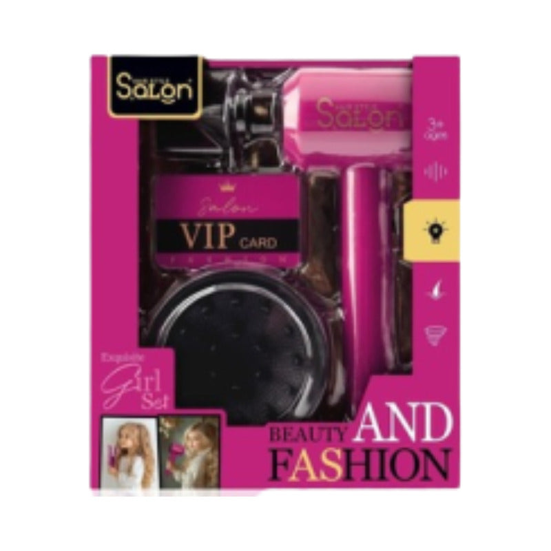 Juguete Secador De Cabello Para Niñas Con Sonido