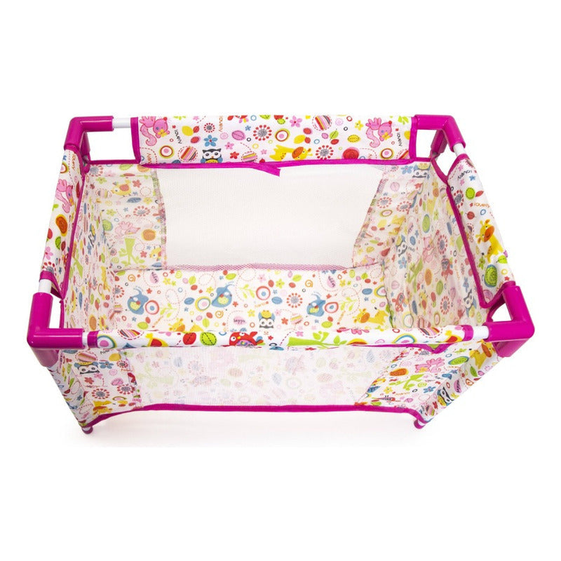 Cuna De Juguete Para Muñeca Corral Metalico Plegable