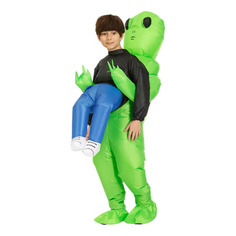 Disfraz Marciano Inflable Alien Infantil 120-150cm