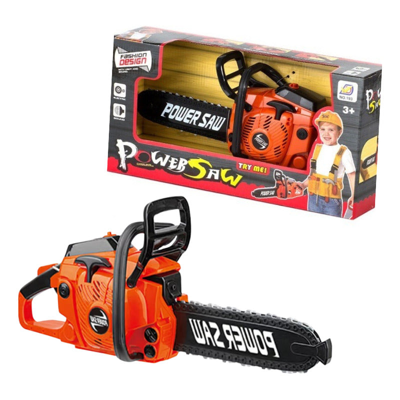 Motosierra Para Niños Juguete Sierra Con Sonidos Realista