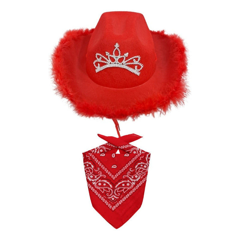 Sombrero Vaquero + Pañaleta Accesorio Concierto Cosplay