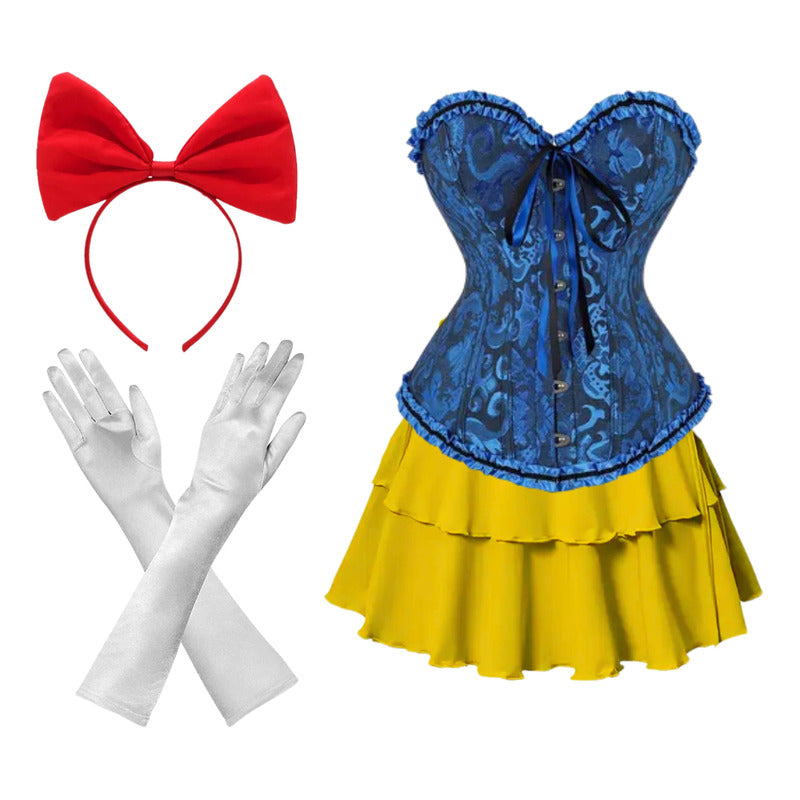Disfraz Blancanieves Corset Mujer