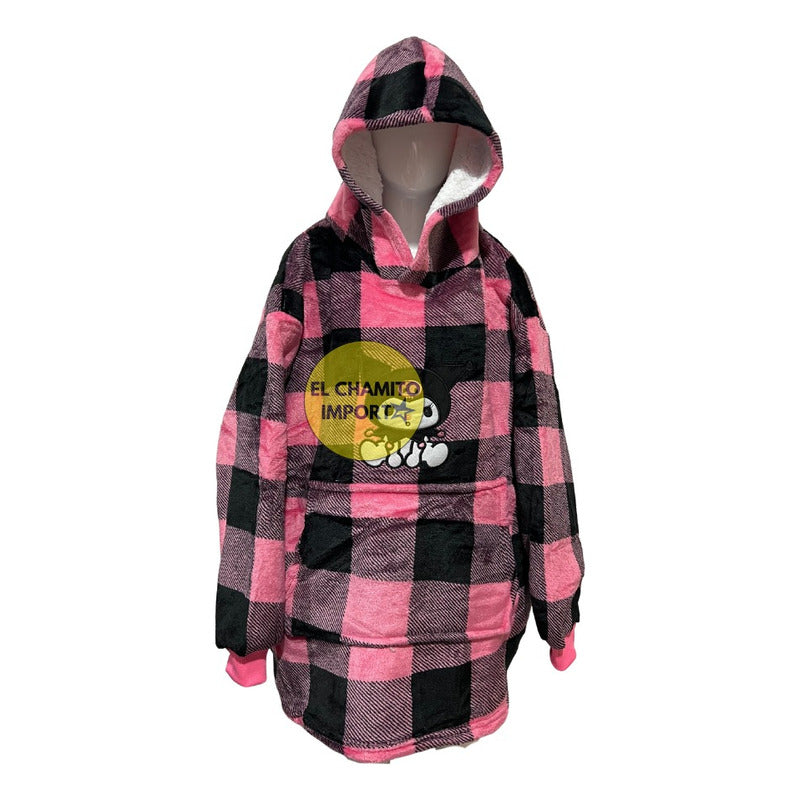 Maxi Poleron Sherpa Hello Kitty Kuromi Melody Kawaii Niñas
