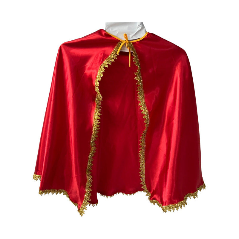 Capa Para Traje La Tirana Estampada Niños/ Fiestas Patrias