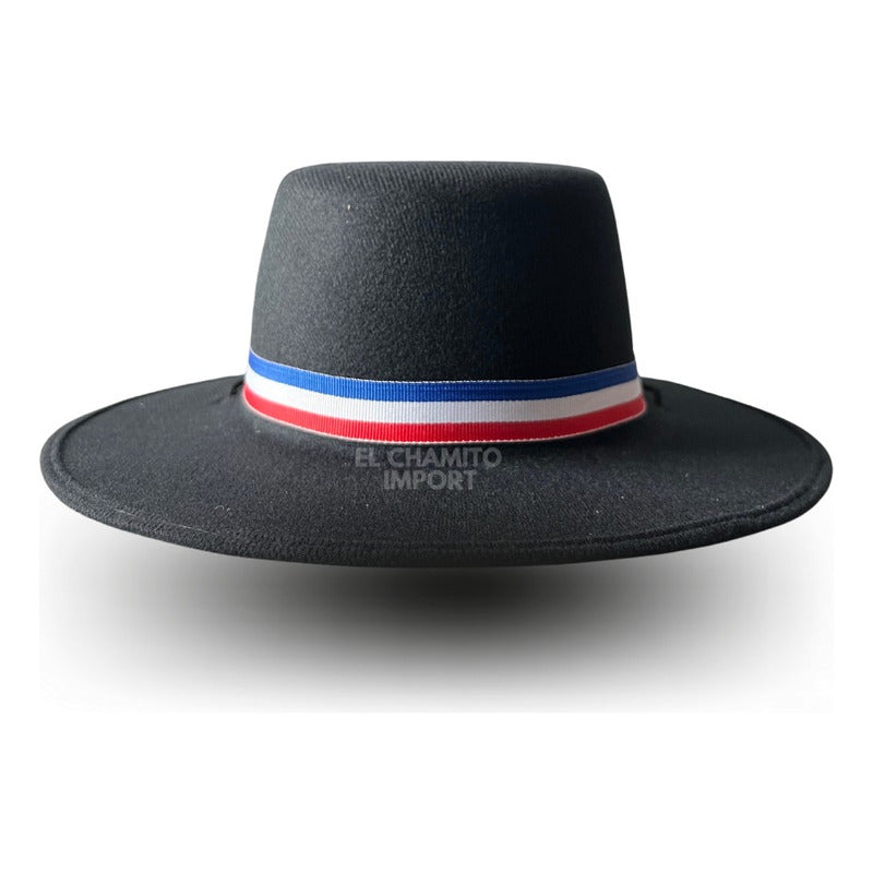 Sombrero Huaso Niño Fiestas Patrias - Cinta Roja/Azul/Blanco