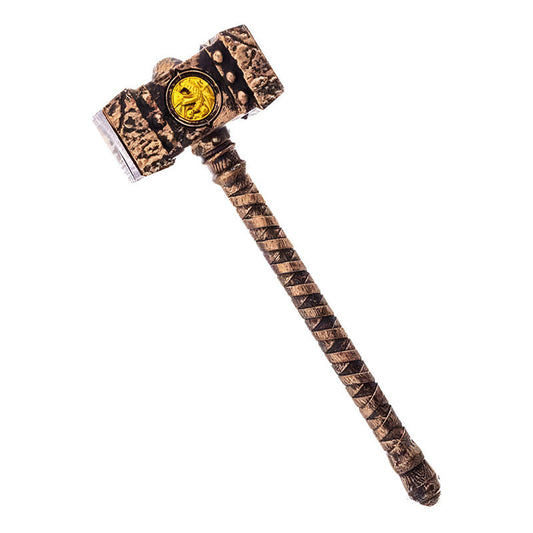 Martillo Medieval Juguete Accesorio Para Disfraz Bronce 38cm