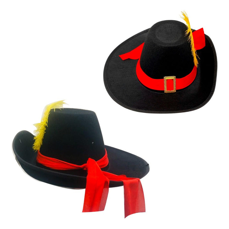 Disfraz De Mosquetero Capa + Sombrero Adulto