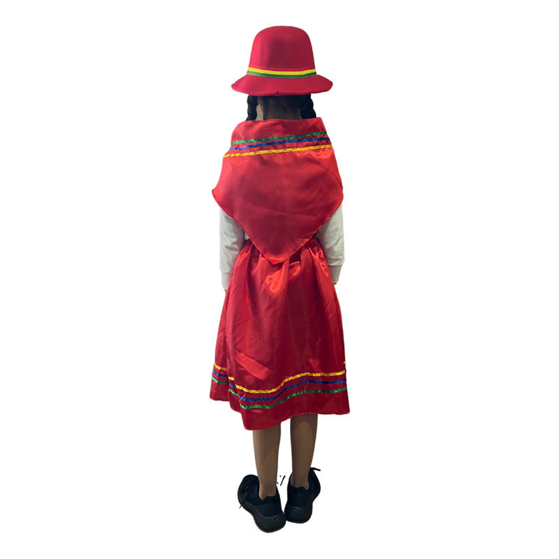 Traje Nortino Infantil  Niña + Pompón