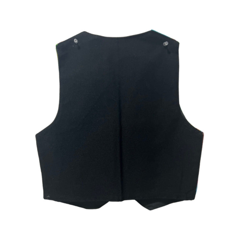 Traje Gaucho Chaleco + Boina Para Niños Fiestas Patrias